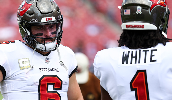 Use the bet365 bonus code LABSNEWS to bet on Baker Mayfield, Rachaad White and the Buccaneers-Falcons game.